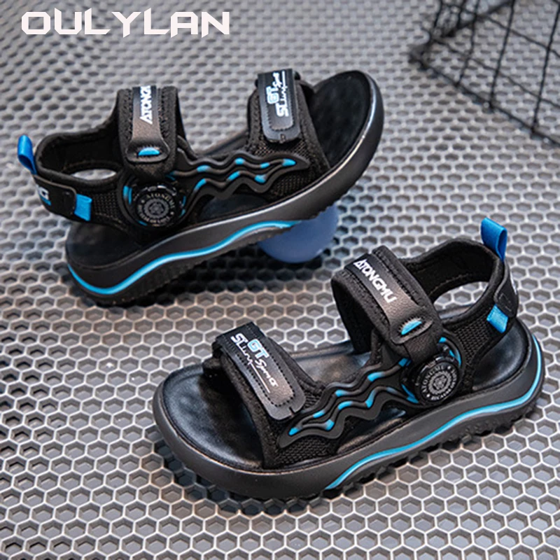 Fashion Sports Shoes Outdoor Walking Sandals 2024 Summer Kids Versatile Casual Shoes for Boys Children Soft Soled Beach Shoes