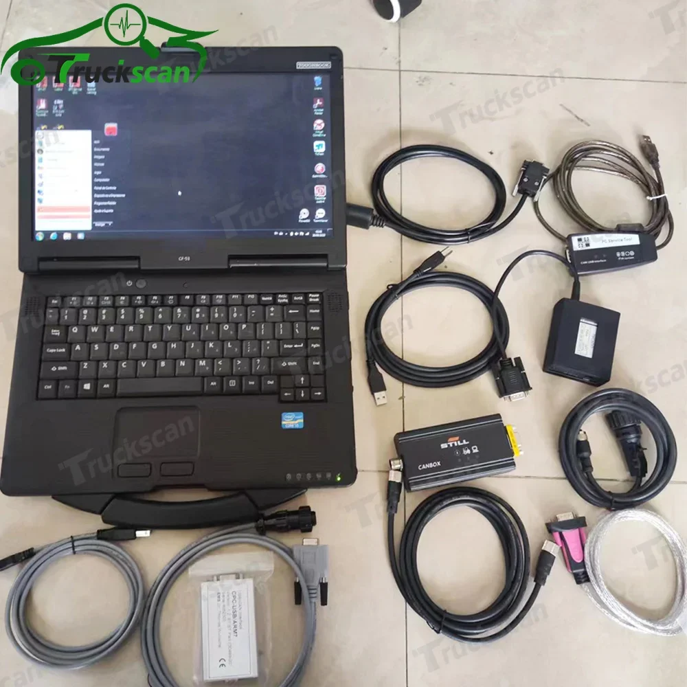 For Still canbox Linde doctor Judit Incado Box hyster yale Diagnostic Toyota BT and CF19 Laptop forklift truck diagnostic tool