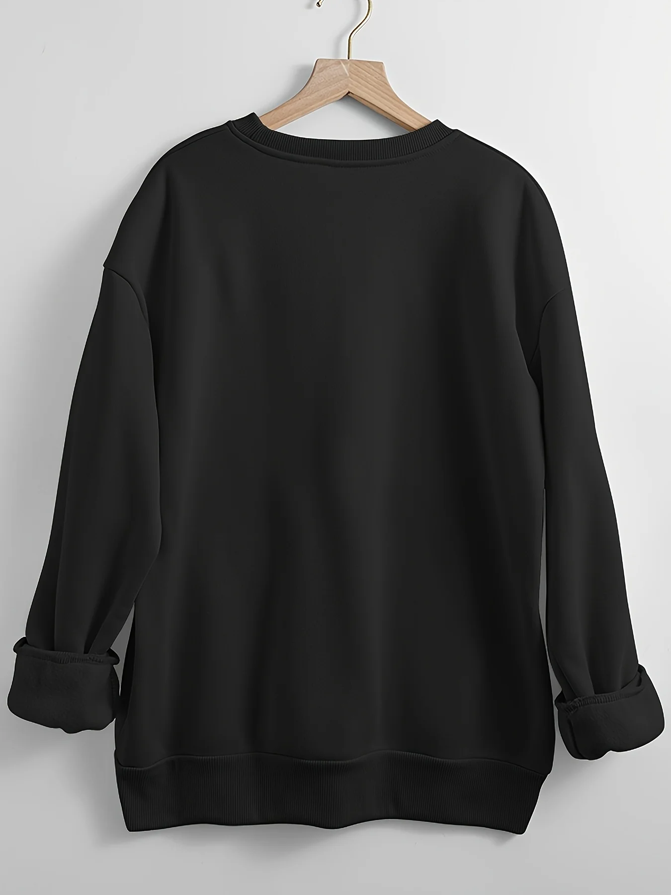 سويت شيرت رجالي لركوب الأمواج باللون البيج بلوفر بياقة دائرية مع سترة فضفاضة بأكمام طويلة للشاطئ للاستخدام اليومي والشتاء #2