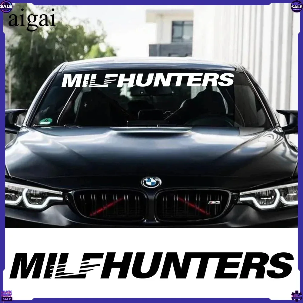 Creative Milfhunters Graphic Vinyl Car Stickers Racing Sport Decals For Windshield Window Auto Tuning Decor Accessories