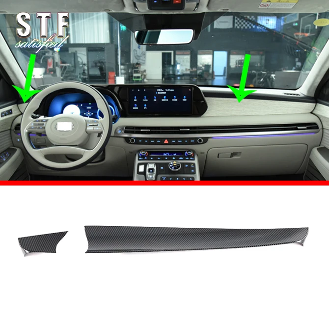 

Стильные наклейки из углеродного волокна для внутренней отделки салона автомобиля Hyundai Palisade 2022 2023