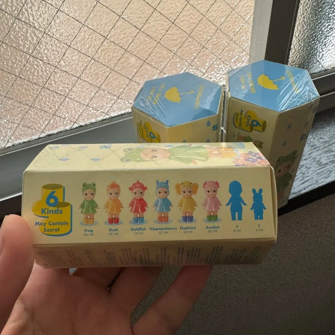 

Мини-фигурка sonny angel I Love Rainy Day, серия игрушек для девочек, Mystery Box, лягушка, утка, золотая рыбка, бегемот SAS65980