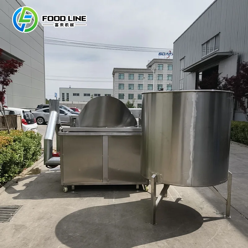 Easy Cleaning Stainless Steel Commercial Kitchen Electric Deep Frying Machine