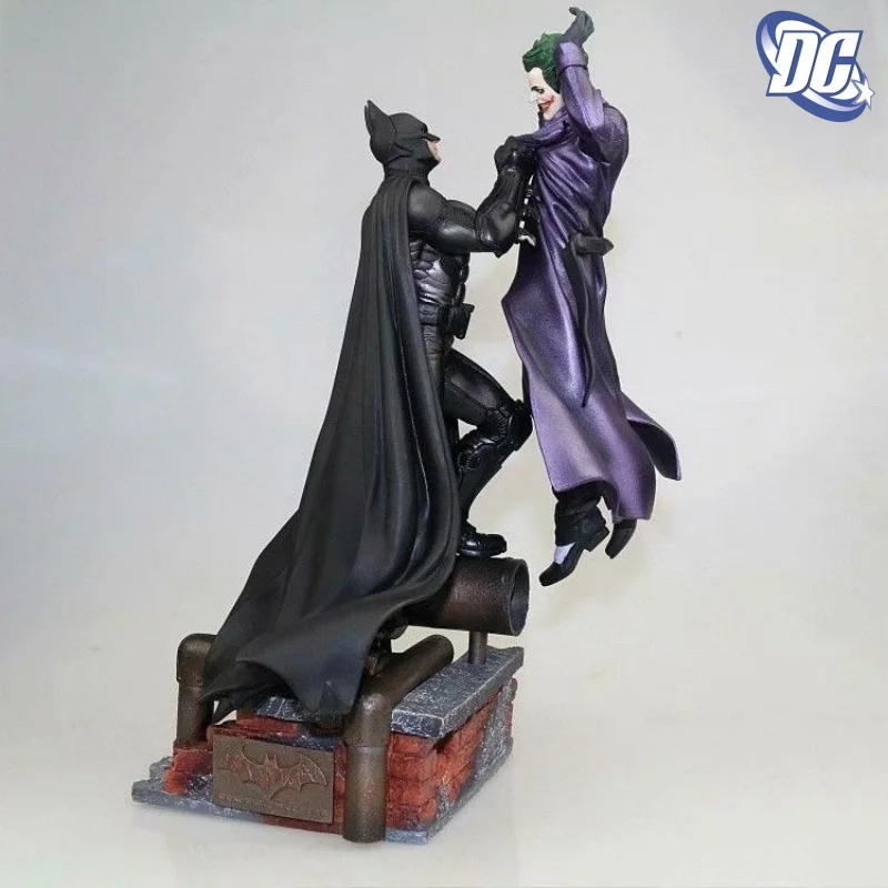 

Batman Vs Joker Statue Action Figure Arkham Model Toys Comic Anime Bruce Wayne Joker Figurine With Base Decoration