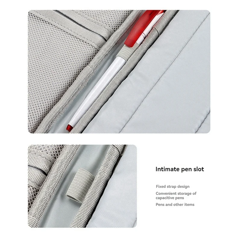 A35Q-Multi-Functional Portfolio Travel File Organizer For 12.9-13 Inch Tablet Sleeve Case Tablet Carrying Bag