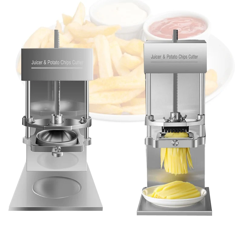 New Product Automatic French Fries Electric Potato Chips Cutter Machine Potato Carrots Taro Chips Cutting Machine