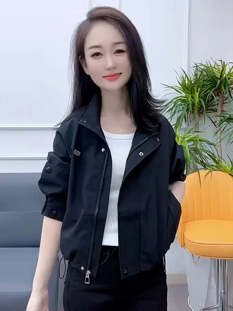 

Корейская повседневная свободная женская куртка с завязками, модная, весенне-осенняя, новинка, теплая, с длинными рукавами