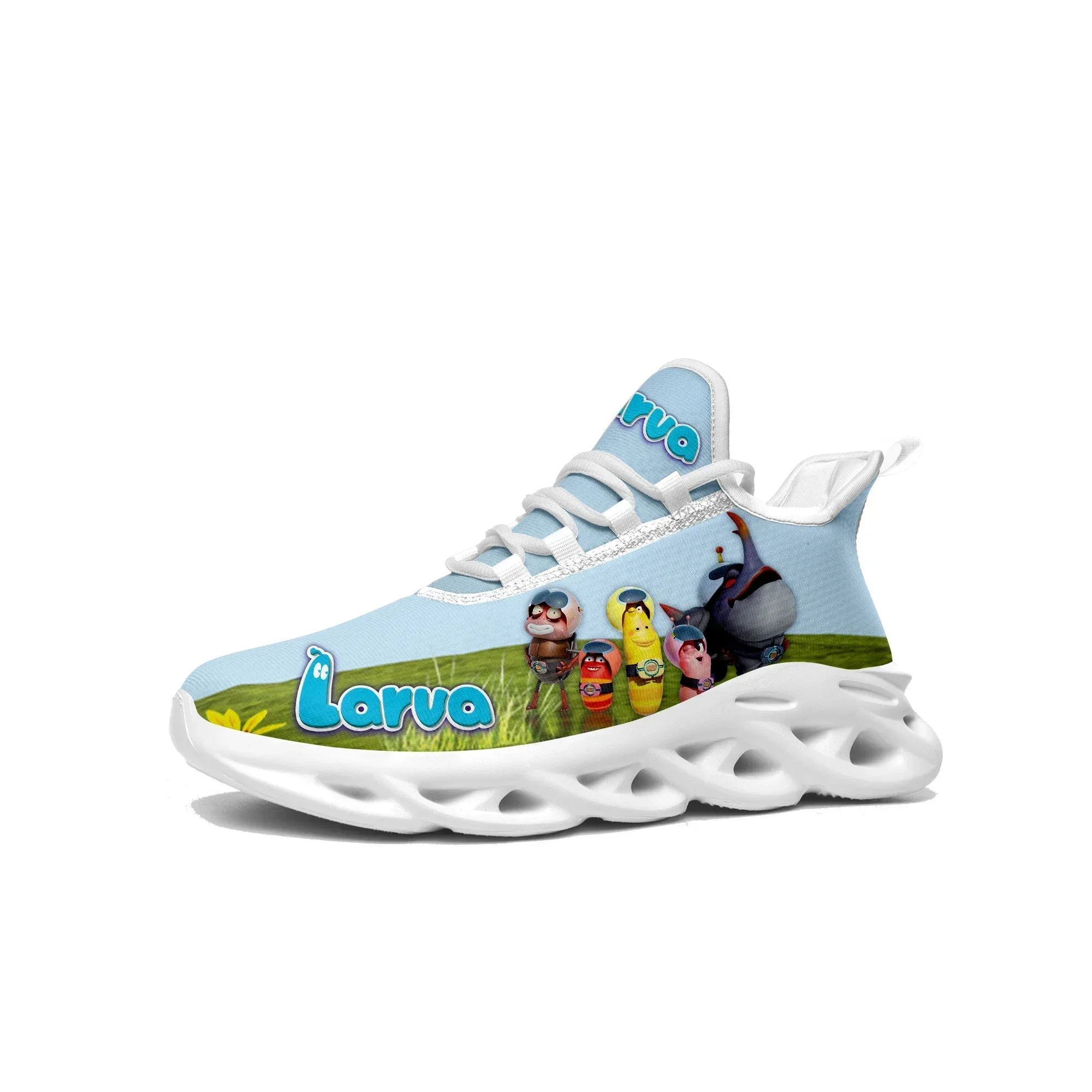 

Larva Flats Sneakers Mens Womens Teenager Sports Running Shoes High Quality Anime Cartoon Manga Custom Lace Up Mesh Footwear