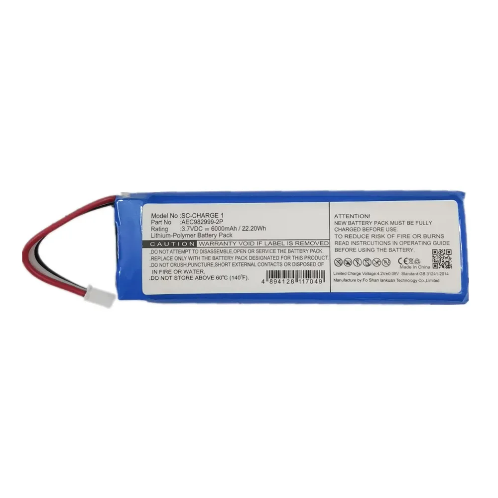 New Original Speaker Battery For JBL Charge 1 Charge1 AEC982999-2P Special Edition Bluetooth Audio Batteries Bateria Battery