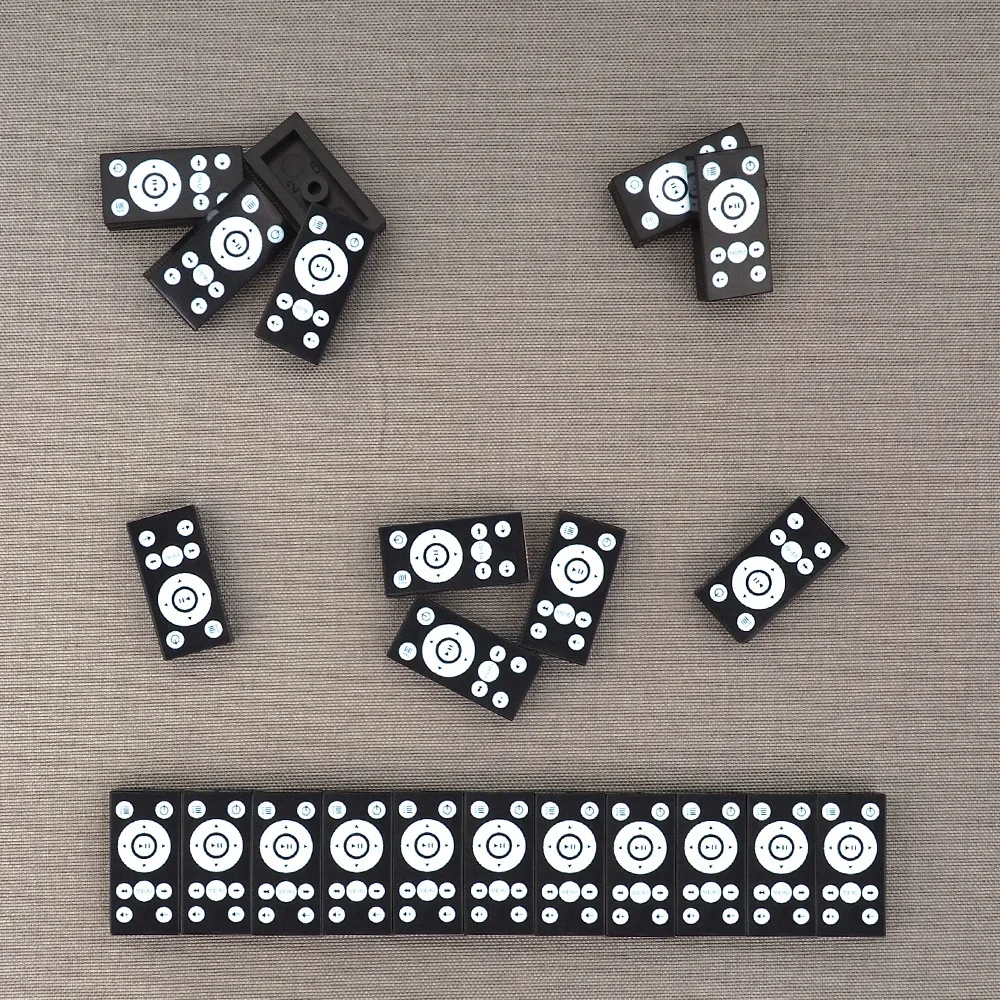 MOC 10PCS Part Bricks Printed 3069 1x2 Remote Intelligent Control Pattern Building Blocks Controller Particle Toy Children Gifts