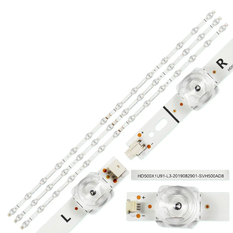 5/10 set LED Backlight Strip 50r6090g5 50r6e3 For Hisense 50h6g 50r6000gm 50r6000