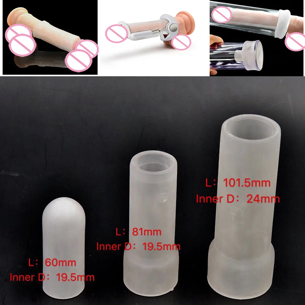 Silicone Glans Protector Cap Accessories For Penis Extender Pump Enlargement Sex Toys For Men Replacement Sleeve For Penis Cover