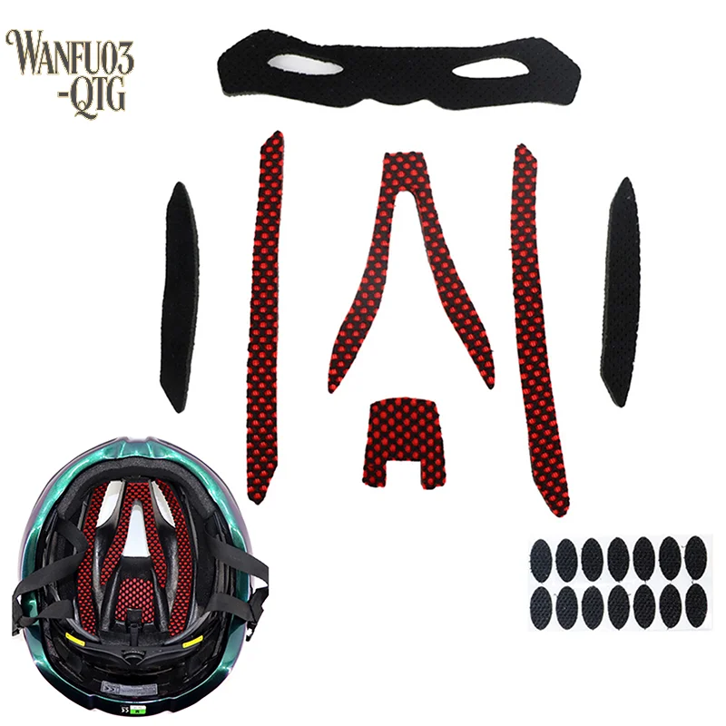 New 21Pcs/Set Bicycle Motorcycle Sport Sponge Helmet Inner Padding Foam Pads Kits Lining Protection Tool