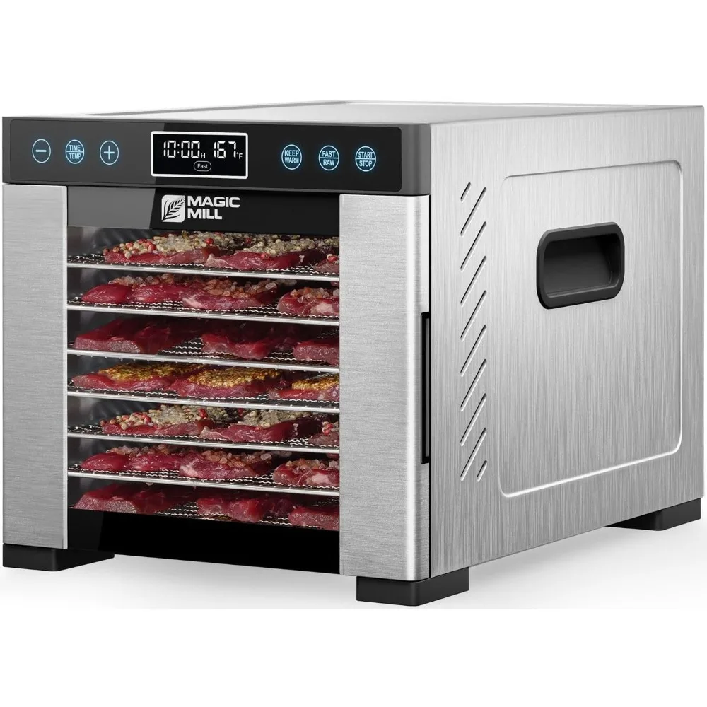 Pro Food Dehydrator Machine, 7 bandejas de aço inoxidável, secador para Jerky, Dog Treats, erva, carne, carne, fruta