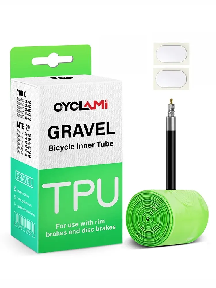 AliExpress CYCLAMI Ultralight Road MTB 29 Bike TPU Inner Tube Tire French Valve FV 45mm For Gravel 700C 32C 35C