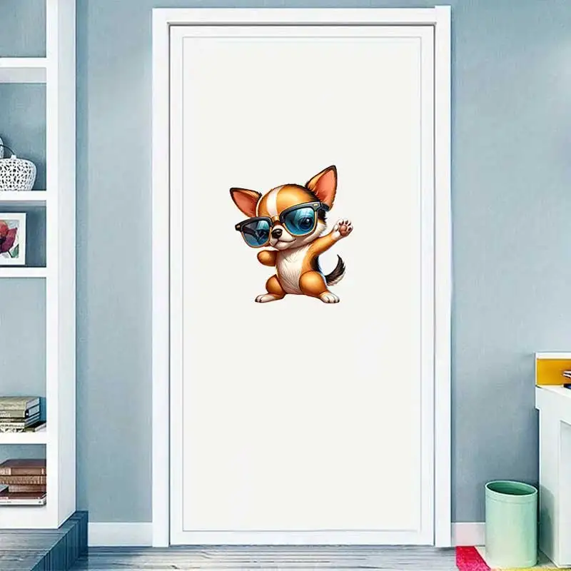 Cute and handsome puppy bedroom family wallpaper nursery decoration decal disassembly PVC decal art decoration CM91