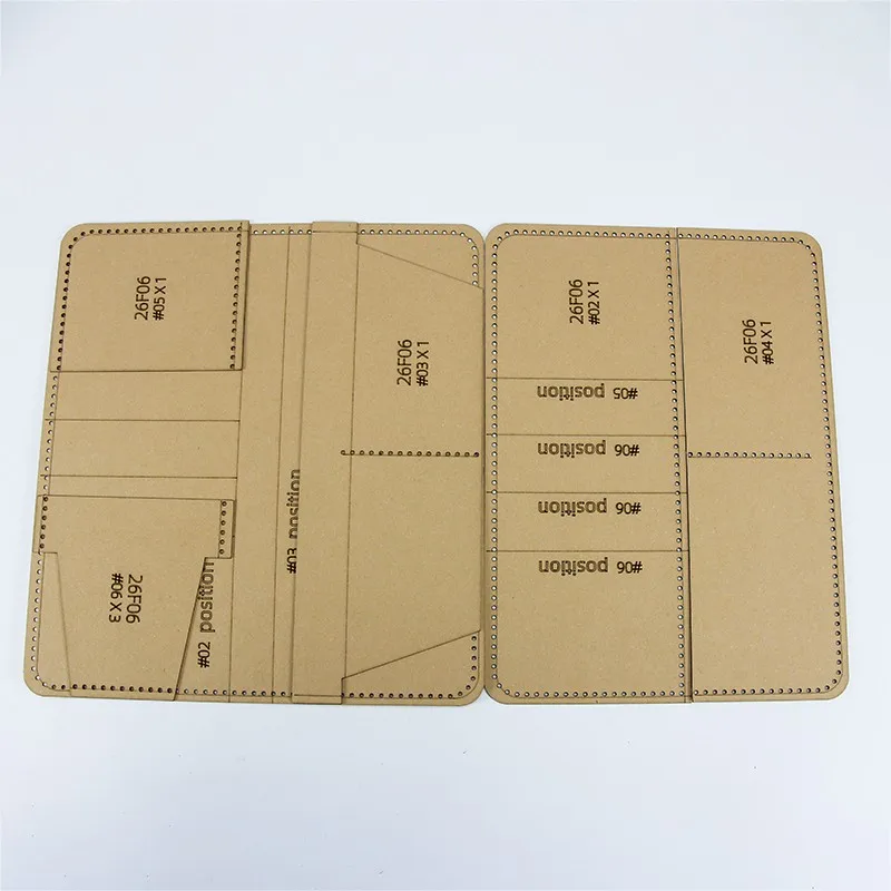 NUBECOM Business Wallets Making Stencil For Leather Leather Templates Long Wallet Template Leather Tools herramientas para cuero