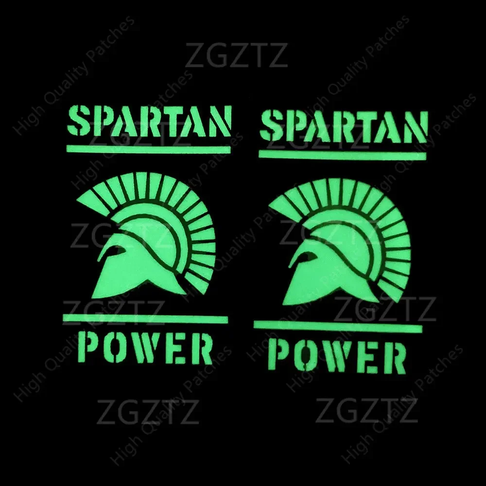 Spartan Armor Warrior Helmet Patch Full Embroidery Tactical Chapter DIY Badge Hook and Loop Clothes Sticker