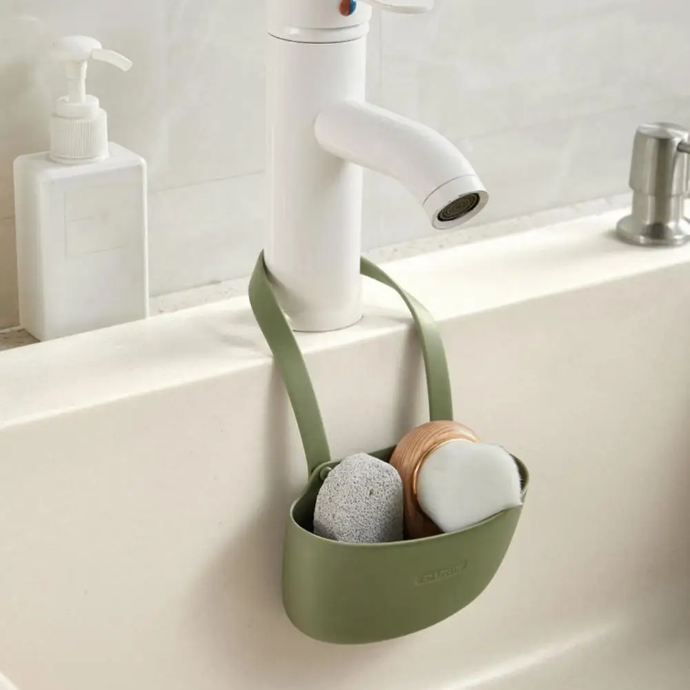 Drain Basket for Kitchen Sink High-quality Sink Drain Basket Durable Sink Drain Basket Easy-to-install Holder for Kitchen Sponge