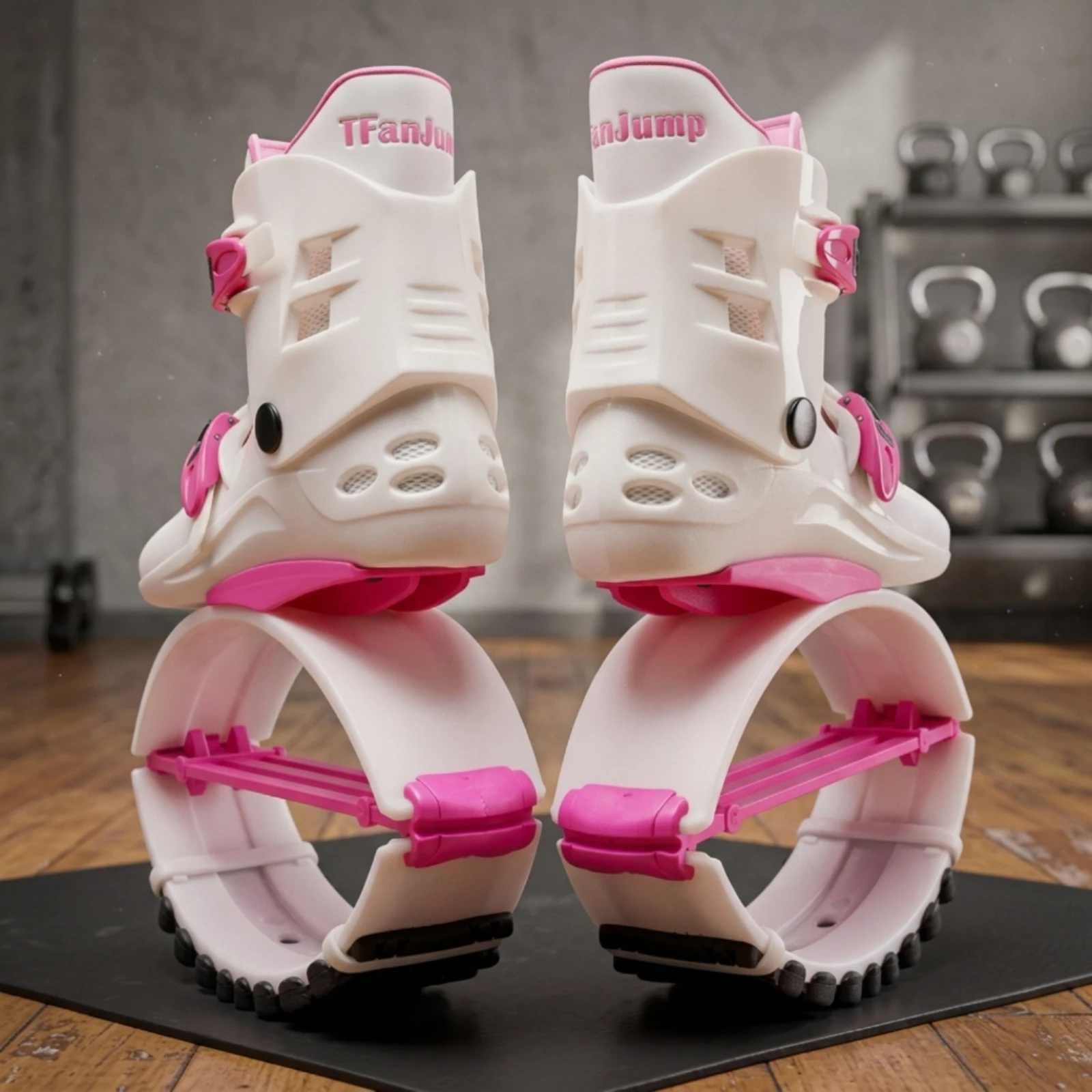 Zapatos Kangaroo Para Saltar – Para Niños Y Jóvenes De 30 A 50 Kg, Color Negro, Diversión Y Ejercicio Extremo