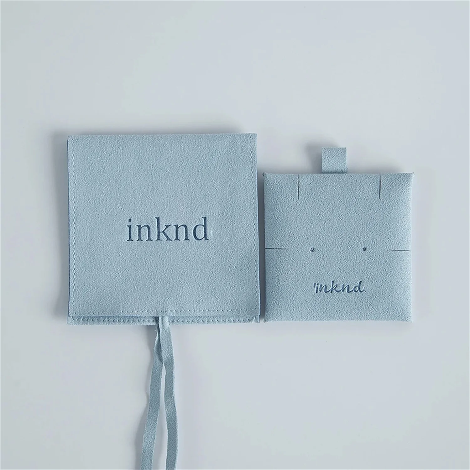 

microfiber jewelry bags custom jewelry pouch bag with insert card personalized logo print small envelope bag jewelry packaging p