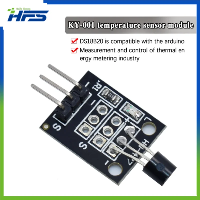 

3-контактный модуль датчика измерения температуры DS18B20, набор для начинающих DIY KY001