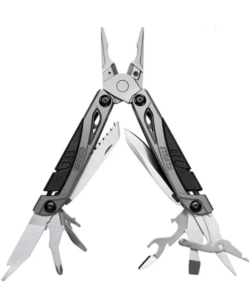 Gerber Strata 13in1 Multitool Plier Folding knives Camping supplies Outdoor Tactical Survival Hunting EDC Hiking Nylon sleeve