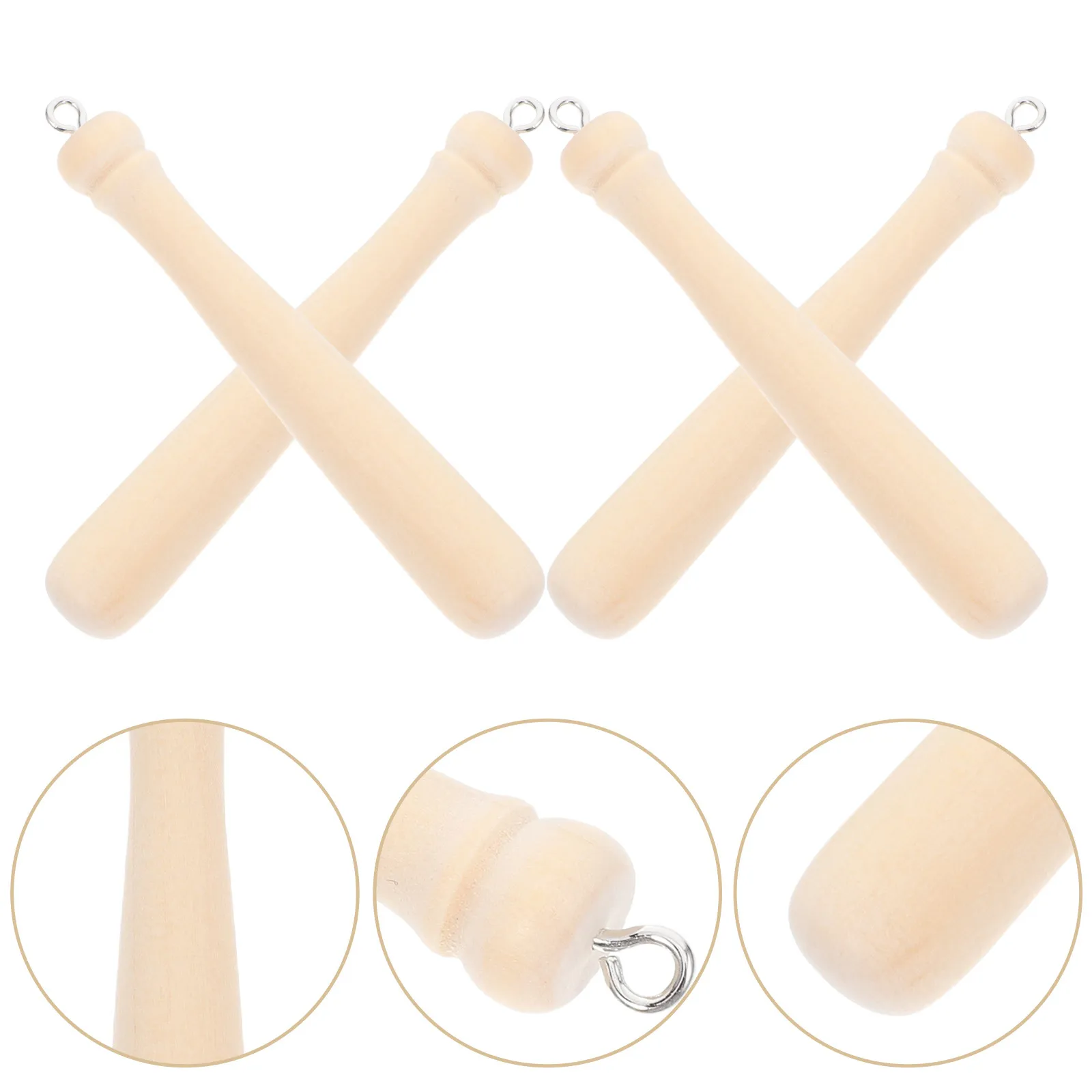 

20 шт. миниатюрных деревянных подвесок в виде бейсбольных бит, ручной работы, для изготовления украшений, брелоков, аксессуаров, оптовый набор для создания украшений