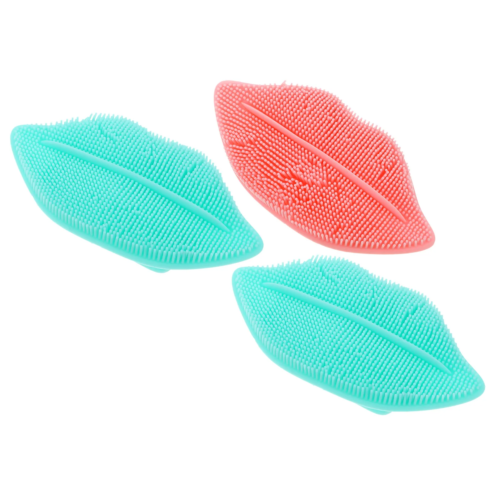 

3pcs Silicone Face Cleansing Brush Lightweight Facial Cleaning Tool Exfoliating Lips Nose Face Wash Women Handhold Facial