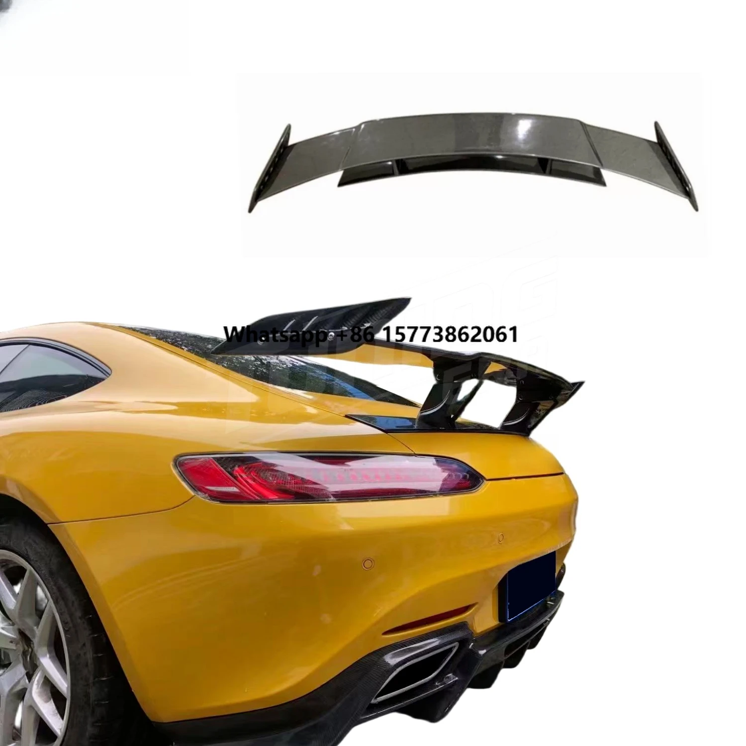 Carbon Fiber Renn Style Wing Spoiler Body Kit for  GT GTS GTC 2015-2019 C190 Upgrade