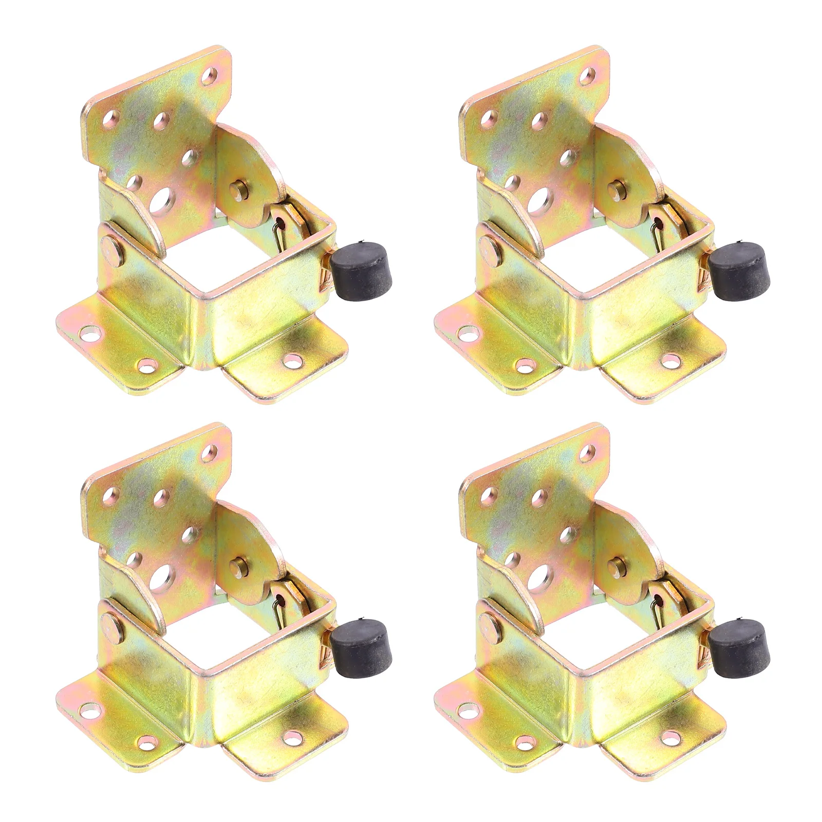 

4pcs Folding Table Leg Hinges High-Quality Iron Self-Locking Durable Suitable Various Tables Chairs Foldable Hardware