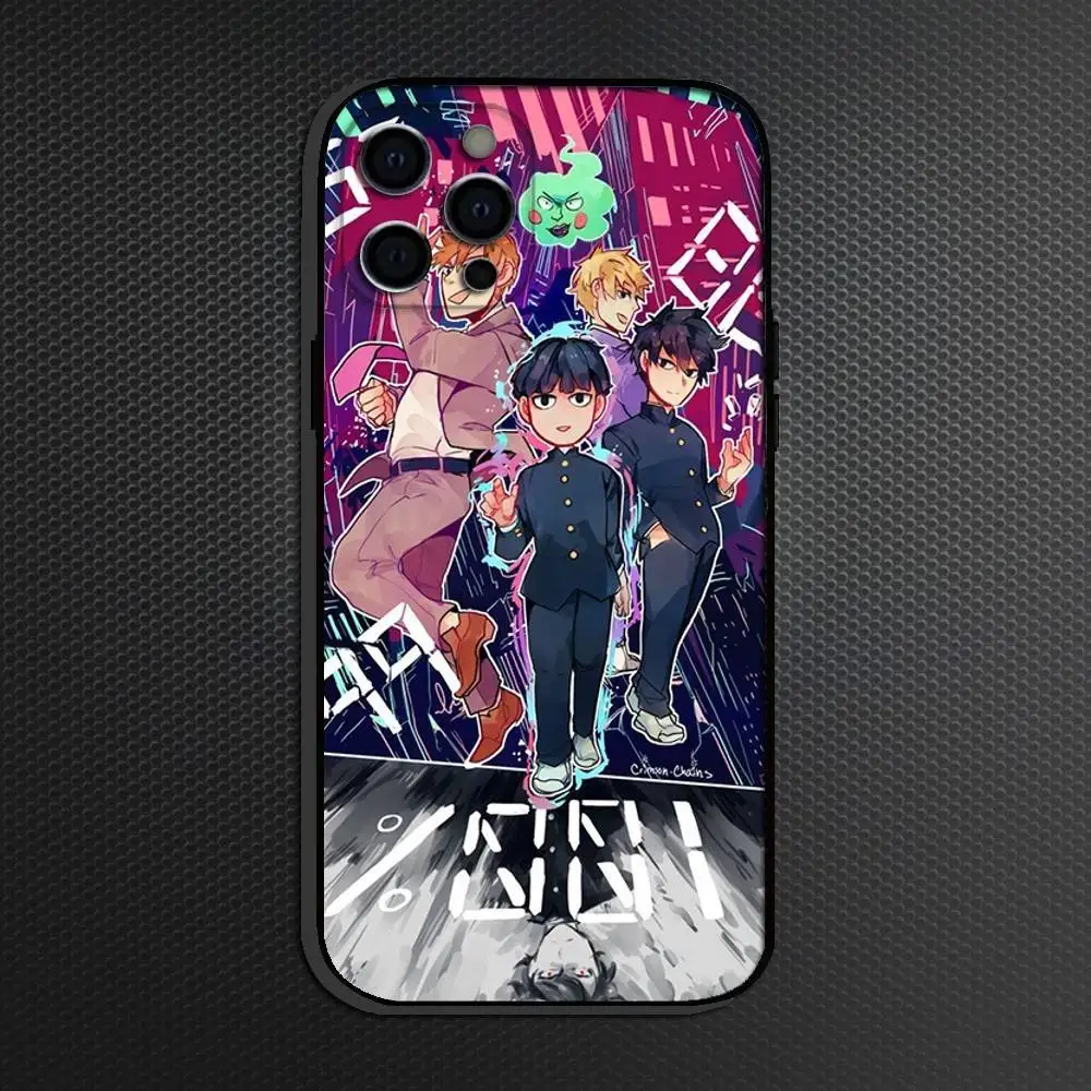 حافظة هاتف M-Mob P-Psycho 100 الشهيرة لهواتف iPhone 16,15,14,13,12,11 Plus، Pro Max، أخرى غطاء أسود ناعم