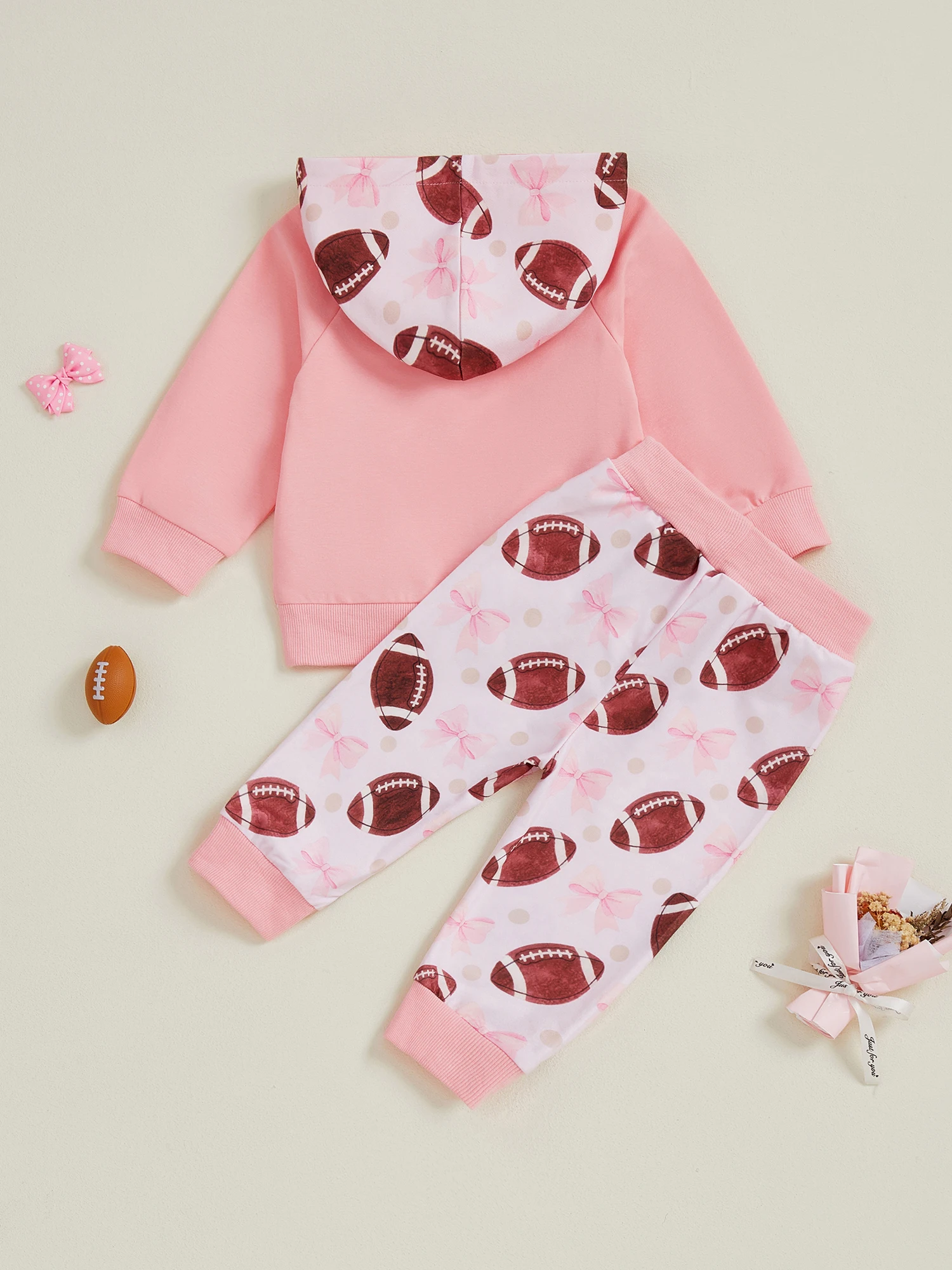 Adorable conjunto de otoño para niñas pequeñas, elegante Top con capucha y estampado de rayas y pantalones a juego, traje de 2 piezas