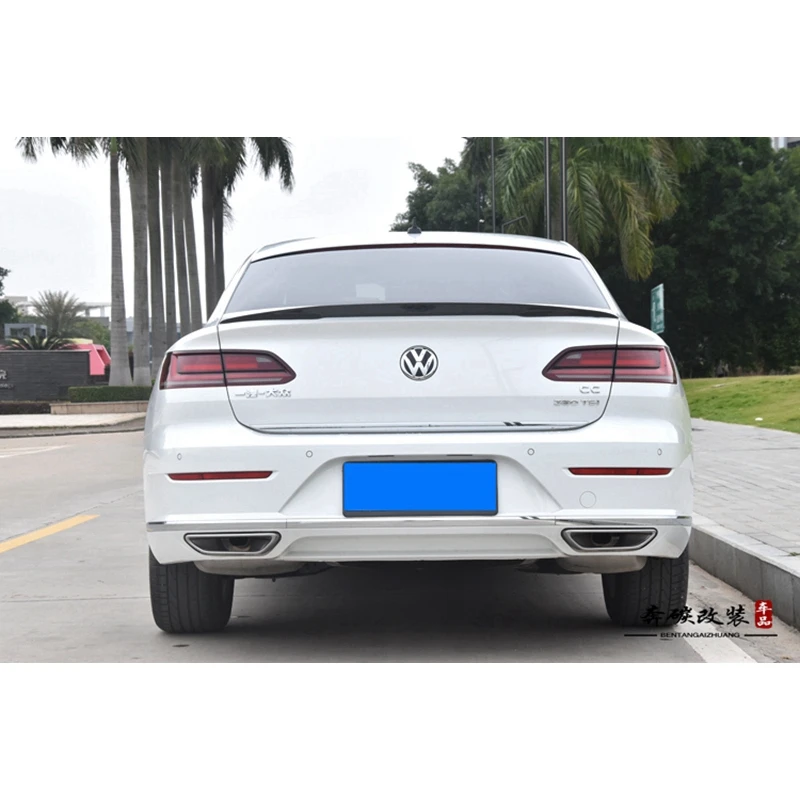 

2019 + Passat CC Spoiler P-type Carbon Fiber Rear Roof Spoiler Lip Wing for Volkswagen Passat CC Spoiler Accessories