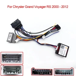 Car android radio connector canbus wires For Dodge Caravan 4 For Chrysler Grand Voyager RS DODGE CARAVAN Jeep Harness Cable