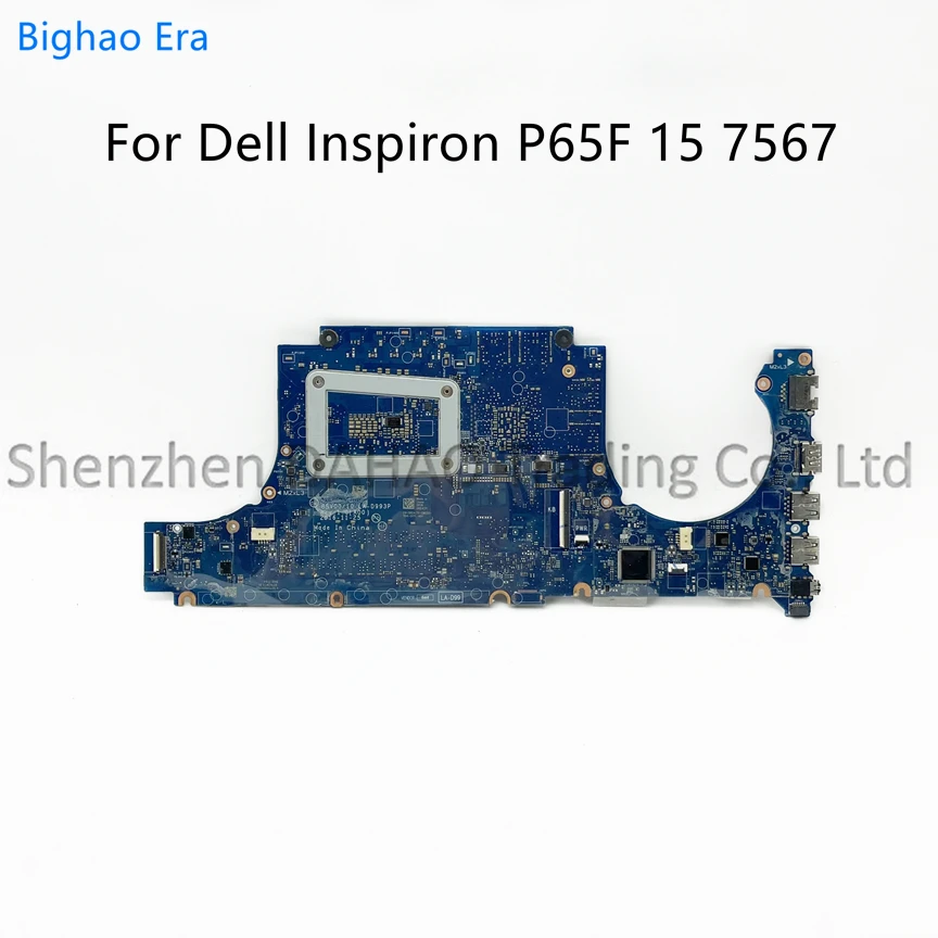 LA-D993P For DELL Inspiron P65F 15 7567 Laptop Motherboard W/ i5-7300HQ i7-7700HQ CPU GTX1050Ti 4GB-GPU CN-0P84C9 0W1W04 0JG23N