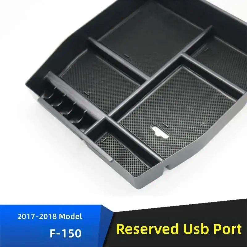 31BC Space Saving Armrest Box Storage Solution For F150 Center Console With No Tool Required For Hassle Less Setups