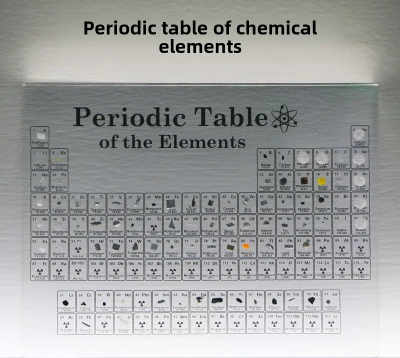 Periodic Table of Chemical Elements Physical Ornaments Ore Specimens Desktop Birthday Gifts Creative Children Boys Interesting