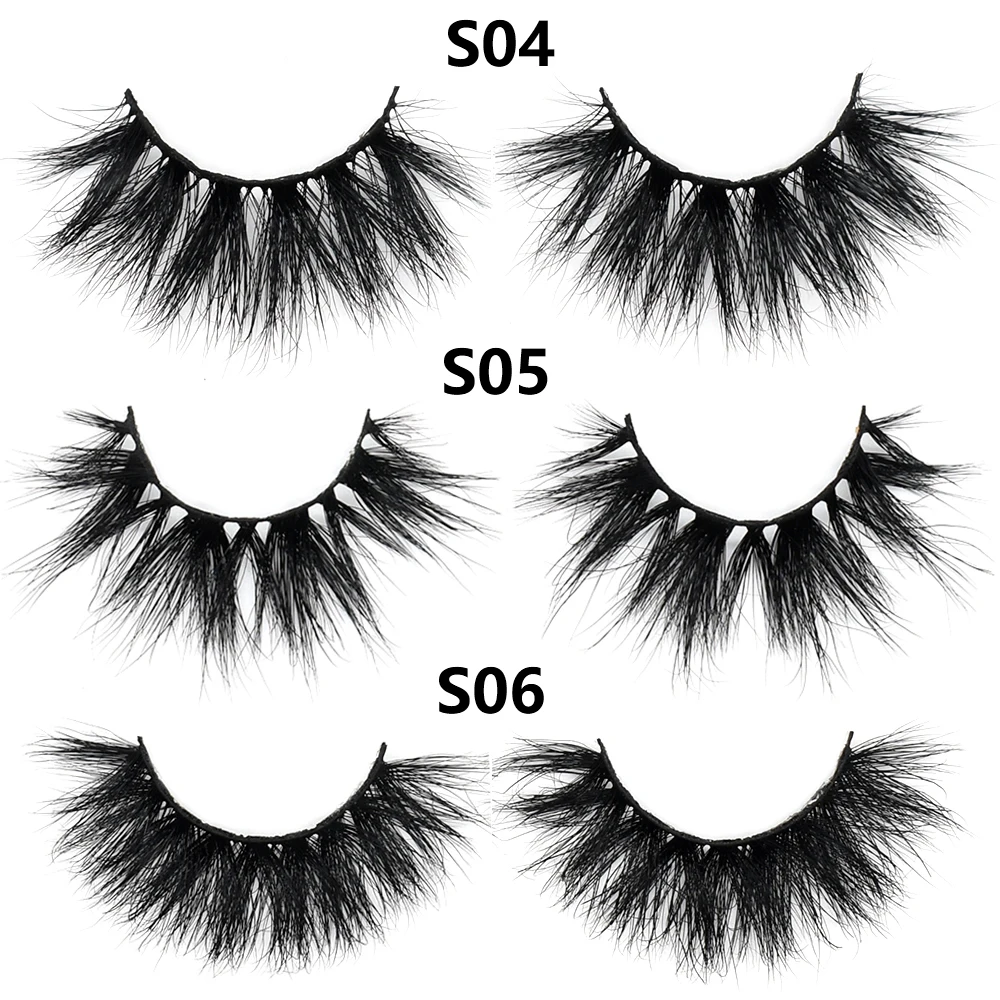 FOXESJI Make-up Nerz Wimpern Flauschige weiche volle gefälschte Wimpern Dicke falsche Wimpern Wispy Lash Extension Natürliche 3D-Augen-Nerzwimpern – Detail 20