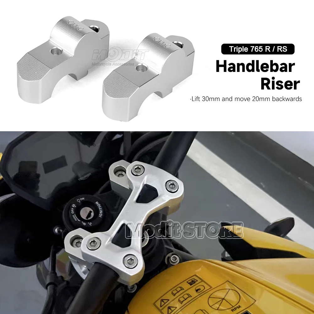 Für Street Triple 765RS R STREET TRIPLE 765 RS moto2 2023 2024 2025 Moorcytcle Lenker Riser Bar