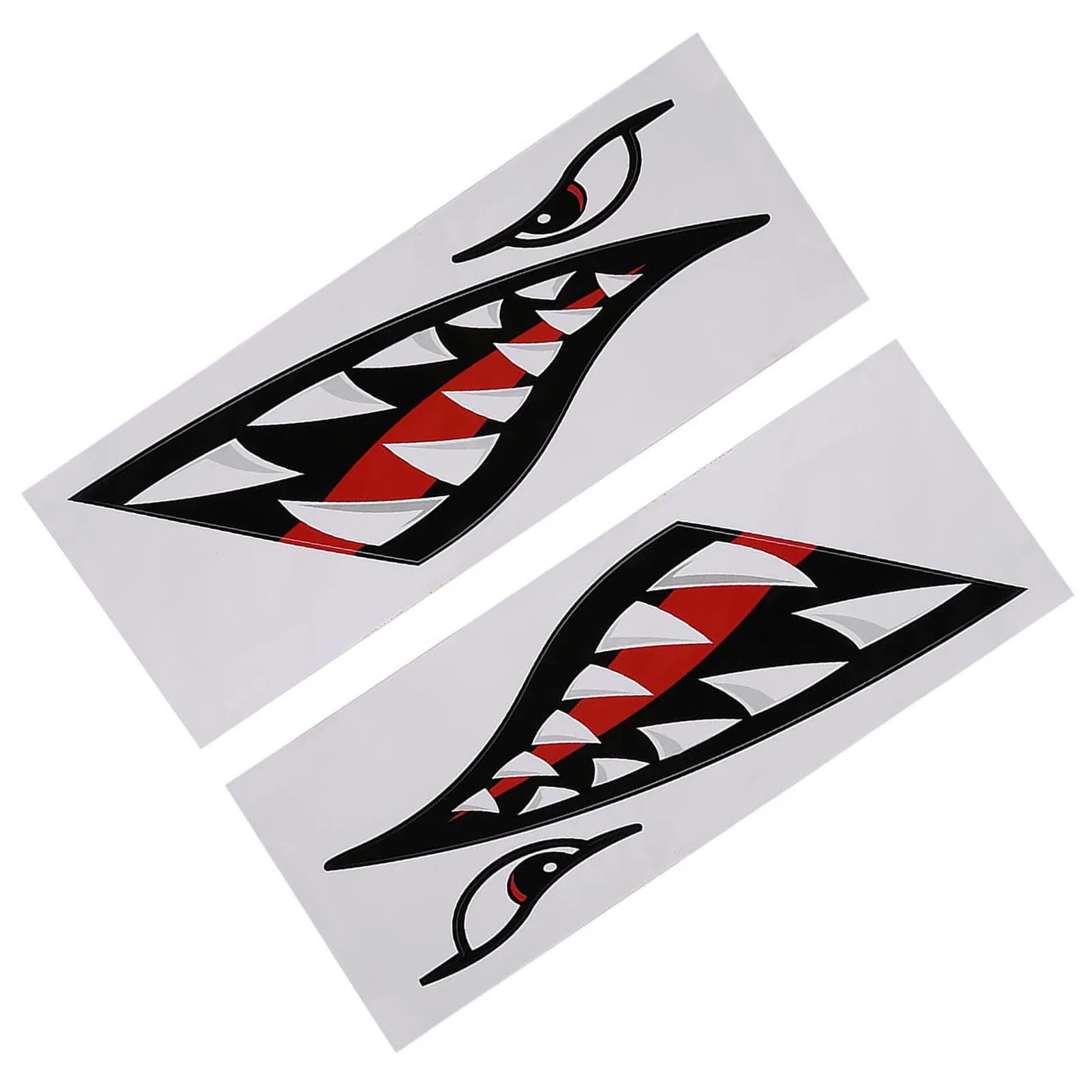 Waterproof DIY Funny Shark Teeth Mouth Sticker Decal Car Kayak Boat Truck Decoration Shark Teeth Mouth Sticker view 6