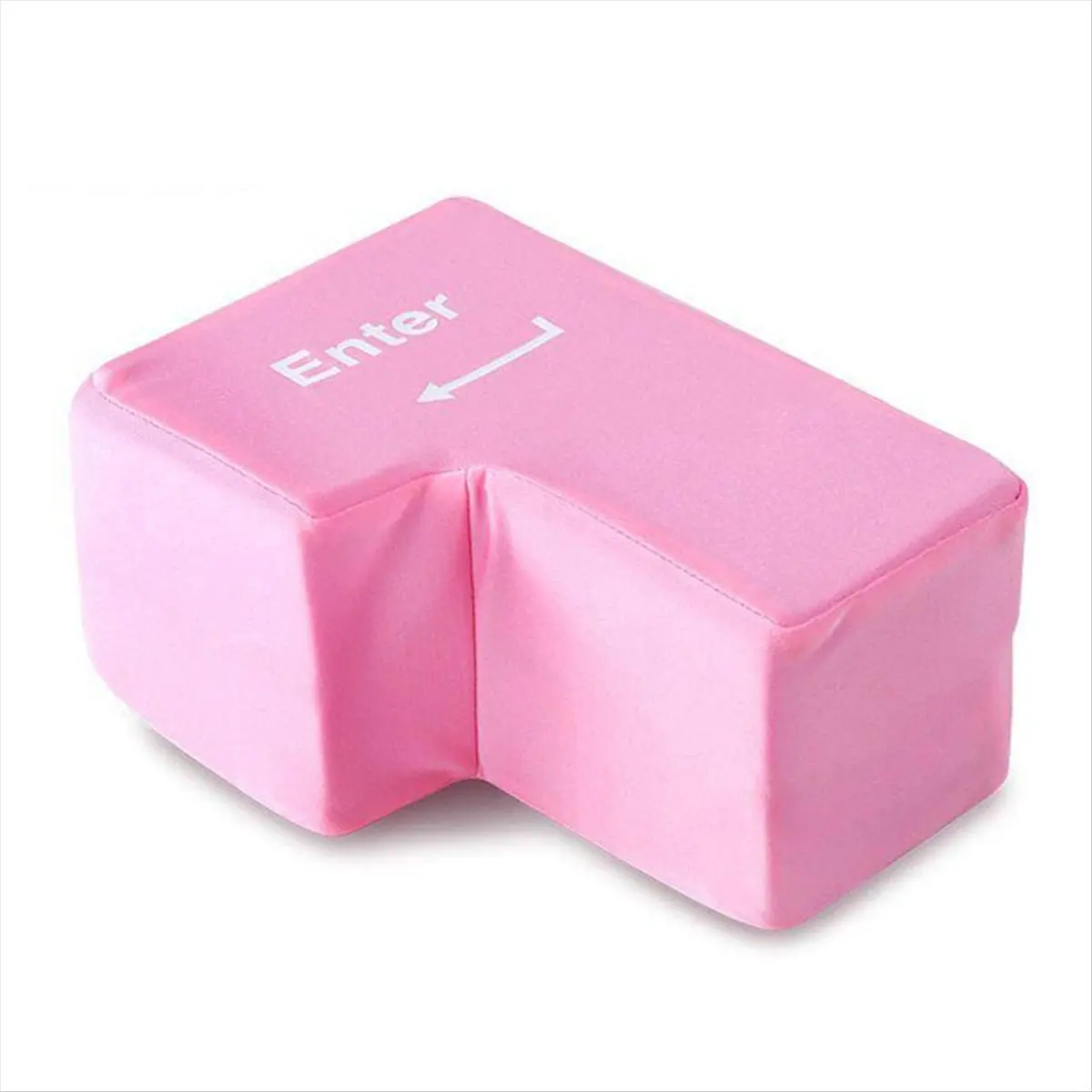 SWXF Large USB Enter Key Pillow - Stress Relief, Decompression Tool for Programmers, Soft Desktop Cushion, Novelty Gadget