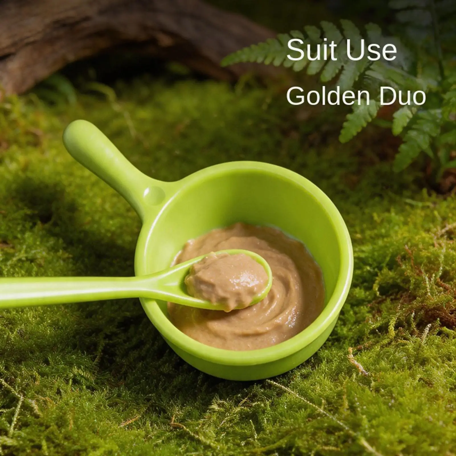 Crested Gecko Food Dish with Spoon Reptile Feeder for Bearded Dragon Hermit Crab Terrarium Enclosure Cage Pet Keepers