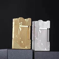 New Classic Sound Brass Lighter Golden Sleeping Mermaid Pattern Retro Kero sene Lighter Fire Man Series Exquisite Men's Gift