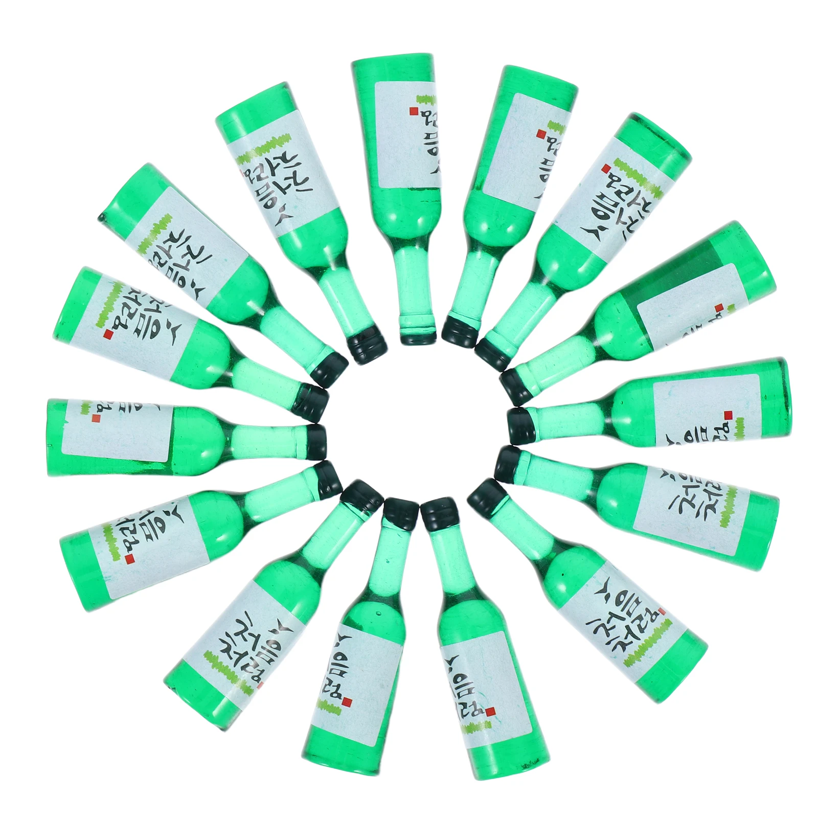 

Simulated Korean Rice Bottle Soju Bottles Little with Lids Miniature Decor