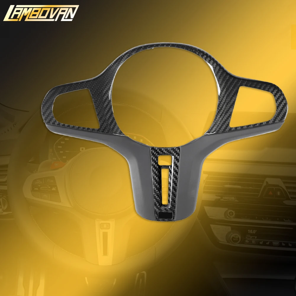 

Carbon Fiber Steering Wheel Panel Trim Cover Fit for BMW M2 M3 M4 M5 X5M X6M G87 G80 G82 G83 F90 F95 F96 X3M X4M F97 F98 F92 F93