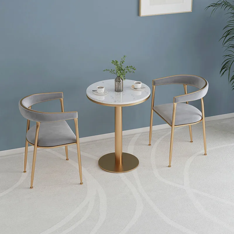 Internet celebrity tables and chairs milk tea shop cafe Nordic negotiation leisure three-piece set combination meal simple store