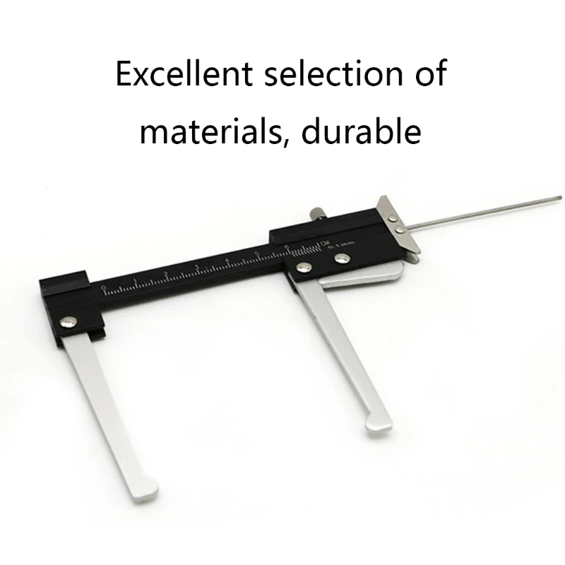 Brake Disc Thickness Measuring Caliper Vernier Ruler Tyre Tire Depth Gauge Measure Tool 0-60mm Clamp