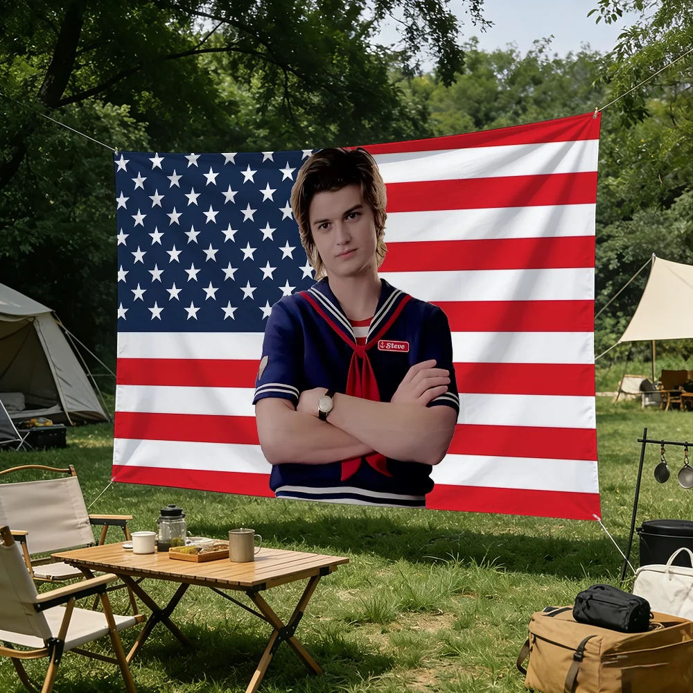 Actor J-Joe K-Keery flag Advertising Banner for Camping Decoration Outdoor & Garage Wall Hanging Decorations