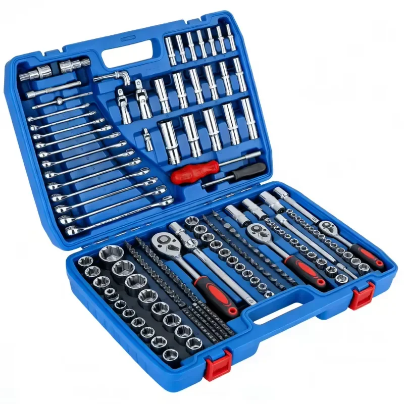 【CHIMU HOME】 72 Piece Hex Bit Socket Set with 1/4 3/8 1/2 Inch Drive Chrome Vanadium Steel for Automotive Repair